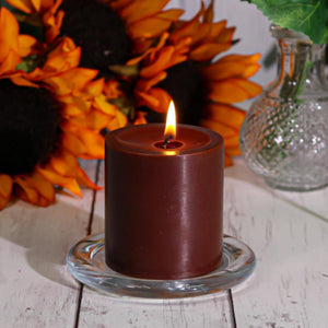 Richland Pillar Candle 3"x3" Brown