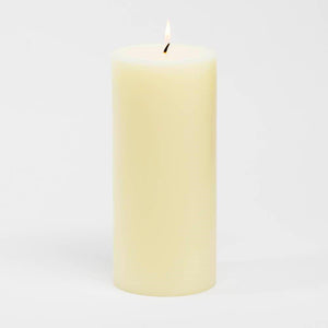 Richland Pillar Candles 4"x4", 4"x6" & 4"x9" Ivory Set of 18