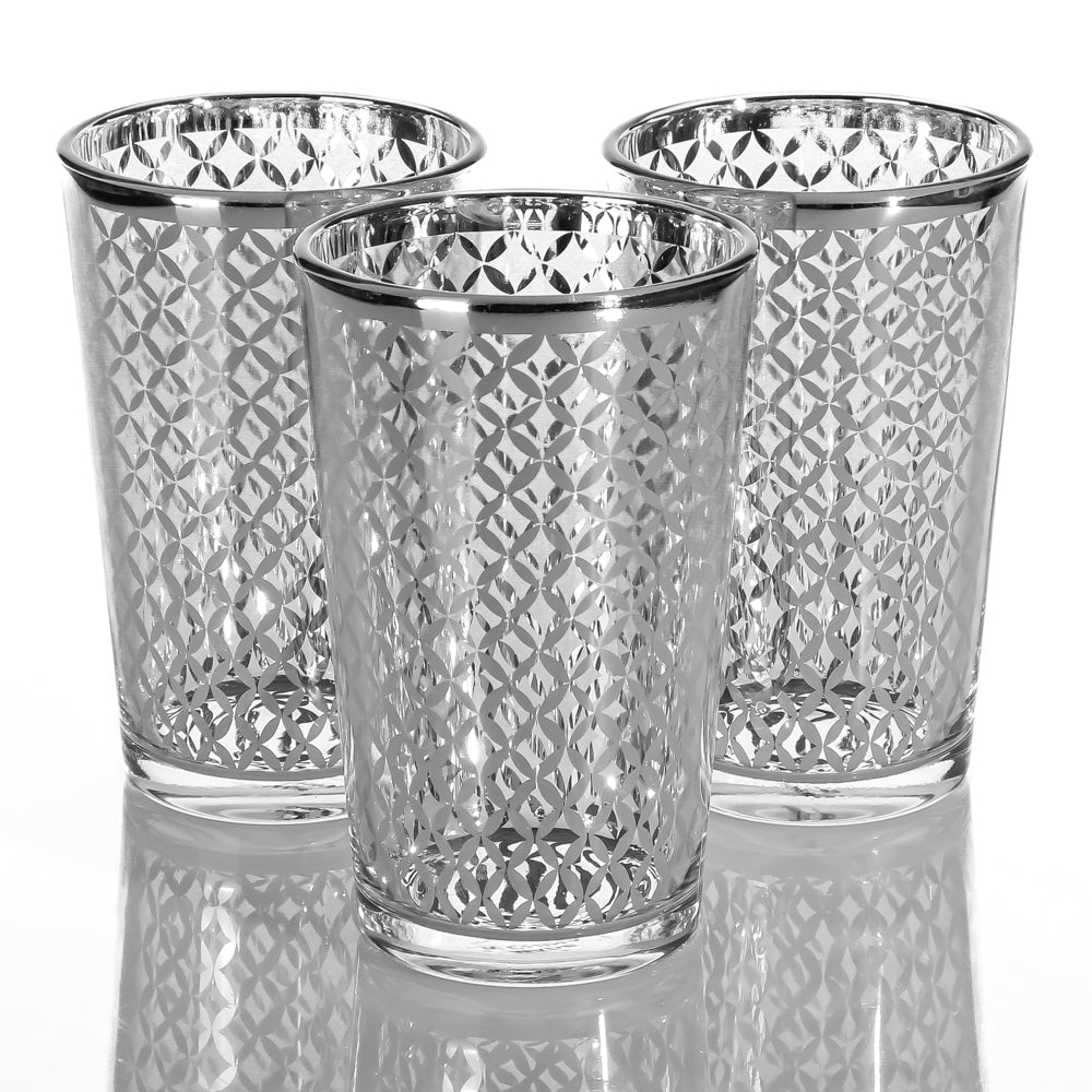 Richland Silver Lattice Glass Holder Large Set Of 48 Save On Crafts 6004