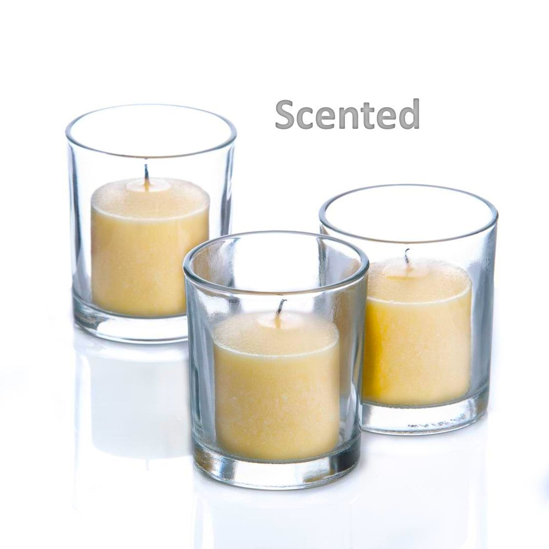 Richland Votive Candles Unscented White 10 Hour Set of 72 - Quick Candles