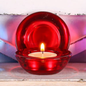 Eastland Chunky Tealight Candle Holder Red Set of 96