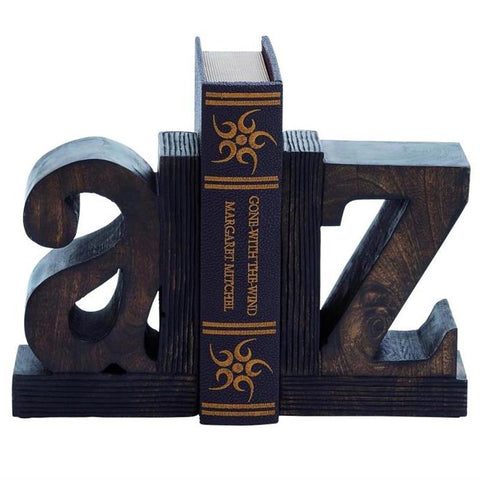 Black Letter Bookends, Initial Bookends, Wooden Custom Bookends - Custom high quality Created to Coordinate with Your Decor (alphabet bookend)