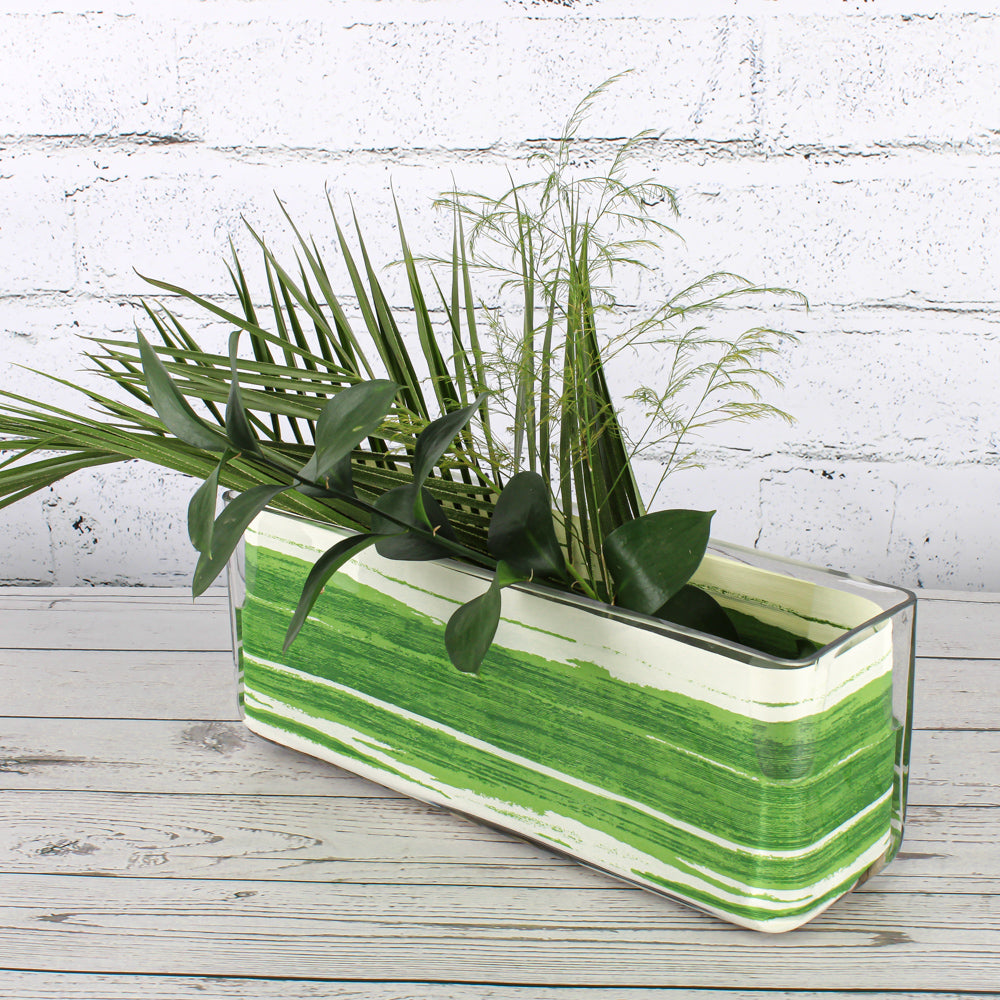 Plastic Boxwood Leaf Ribbon Roll - Craft Supplies - 1 Piece, Green