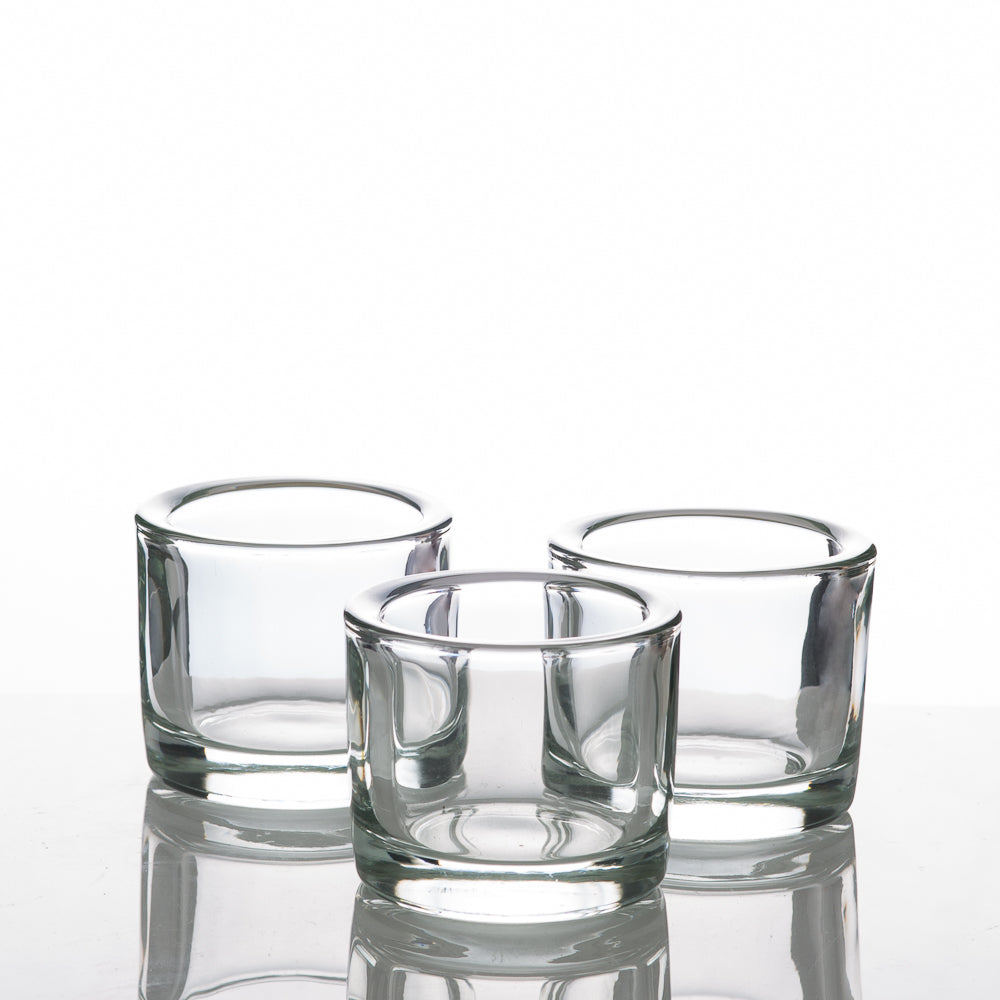 Richland Square Glass Taper Candle Holder 2.5 Set of 48 - Quick Candles