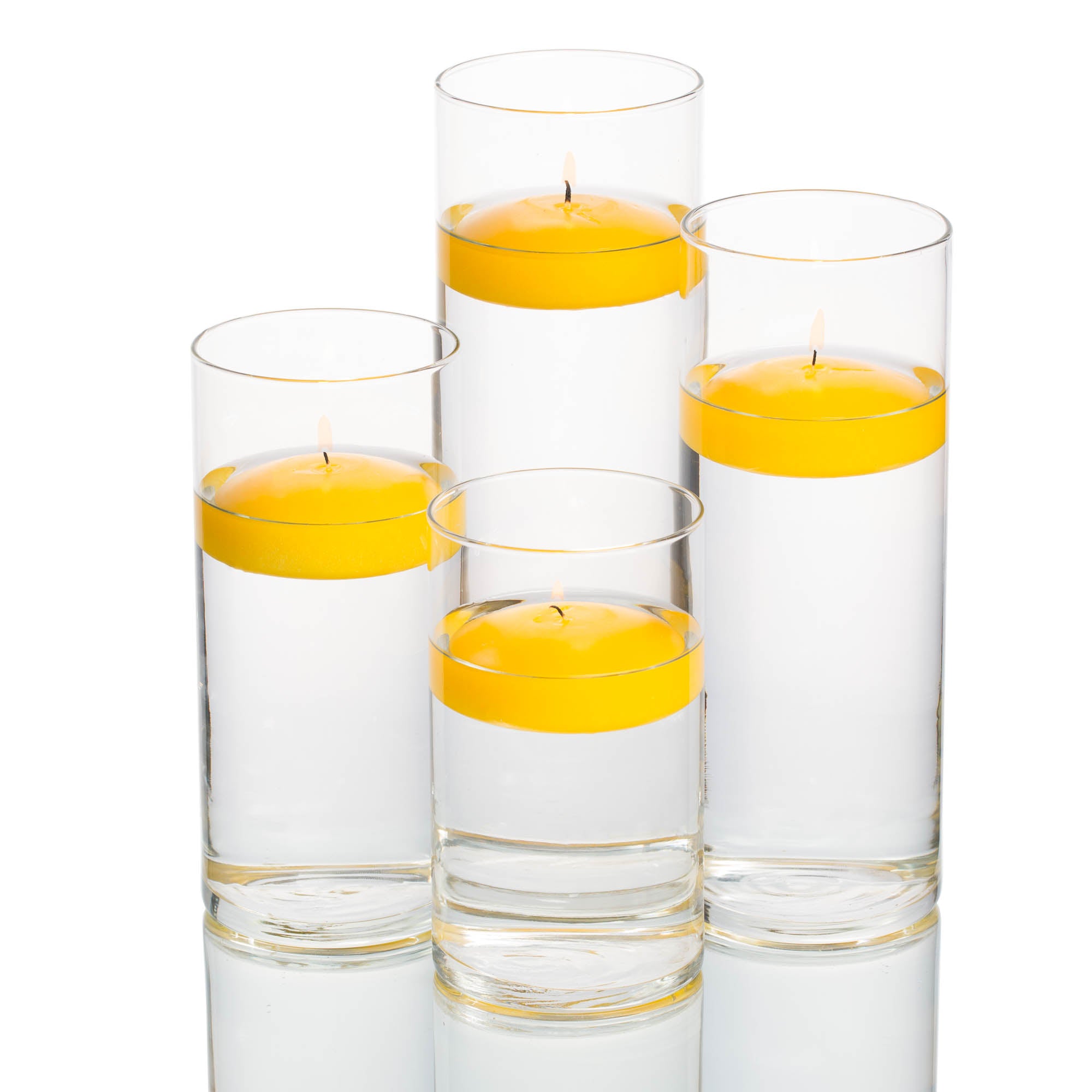 Richland Floating Candles And Eastland Cylinder Holders Set Of 4 Save On Crafts 6572