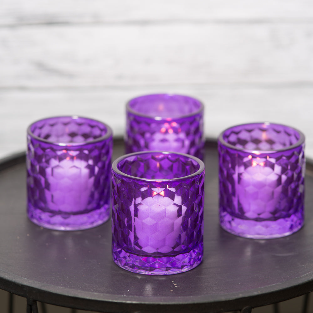 Glass Tea Light Candle Holders, Set of 24 - Candle Accessories