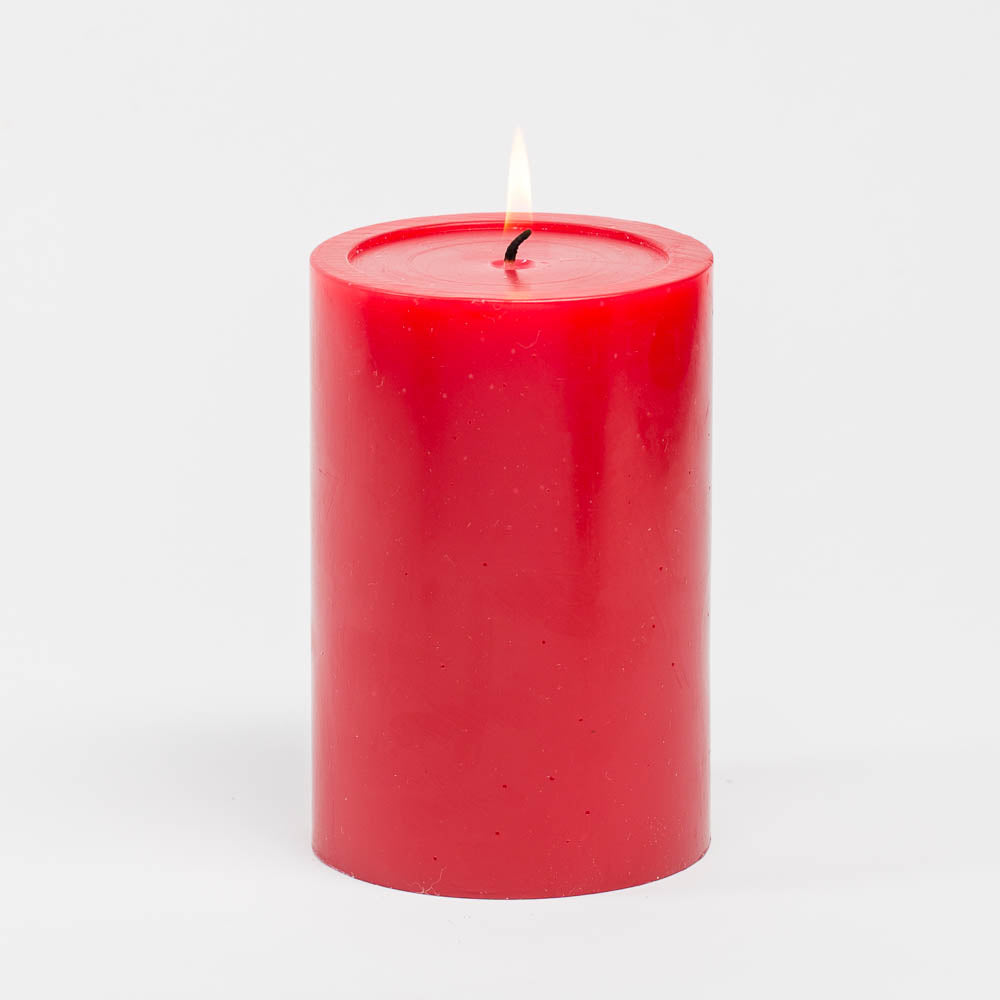 Richland 4" x 6" Red Pillar Candles Set of 6