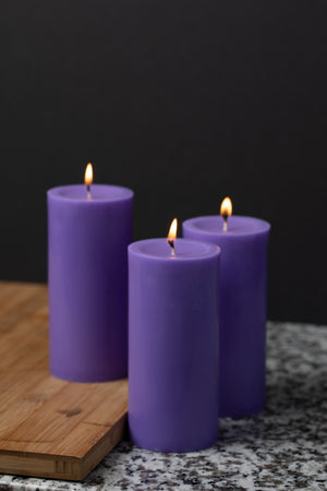 Richland Pillar Candle 3"x6" Lavender