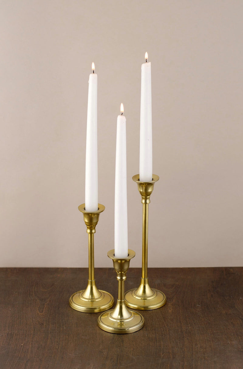 Taper Candlestick Gold 9in - Save-On-Crafts