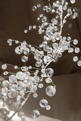 Glass Crystal Garland Strand Clear - Event Decor & Charger Plates