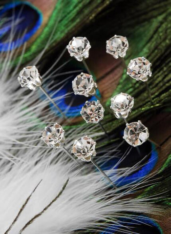 Diamond Top Corsage Pins 2in Pack of 100