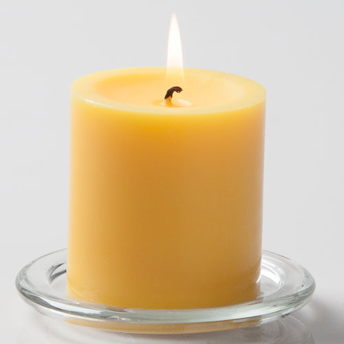 Richland Pillar Candles 3"x3" Yellow Set of 24