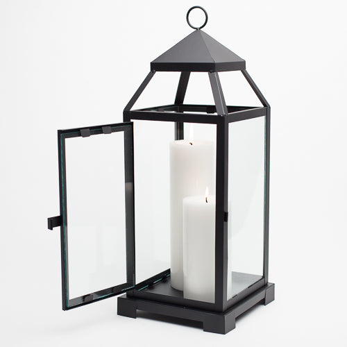 Richland Mini Tealight Lanterns Black Metal Set of 25