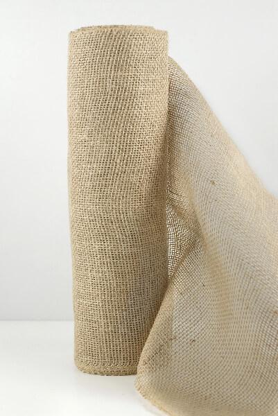 10 x 30' Metallic Natural Jute Deco Mesh by Place & Time